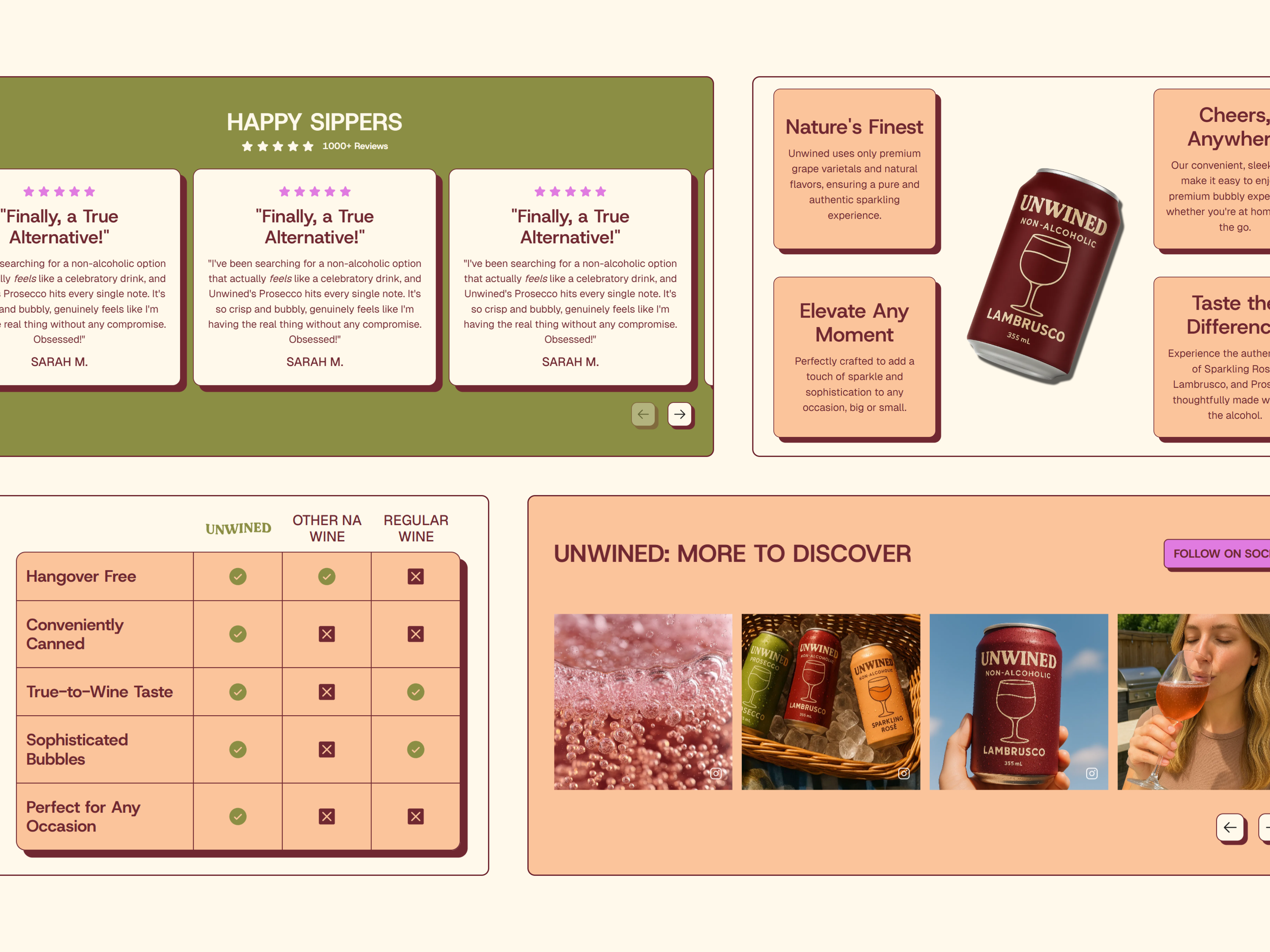 Unwined: Bold Food & Beverage Shopify Template image 4