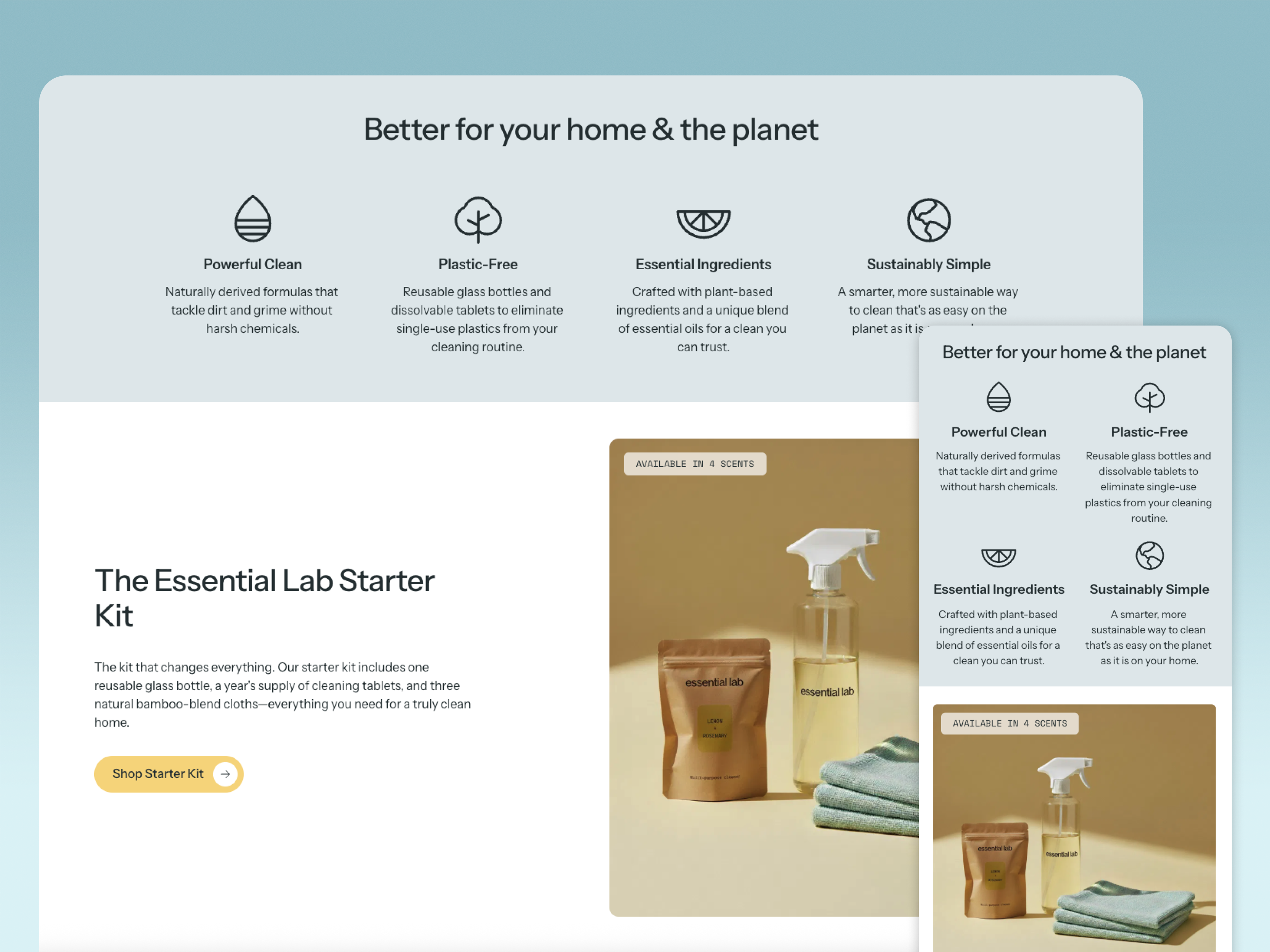 Essential Lab: Home Care Shopify Template image 3