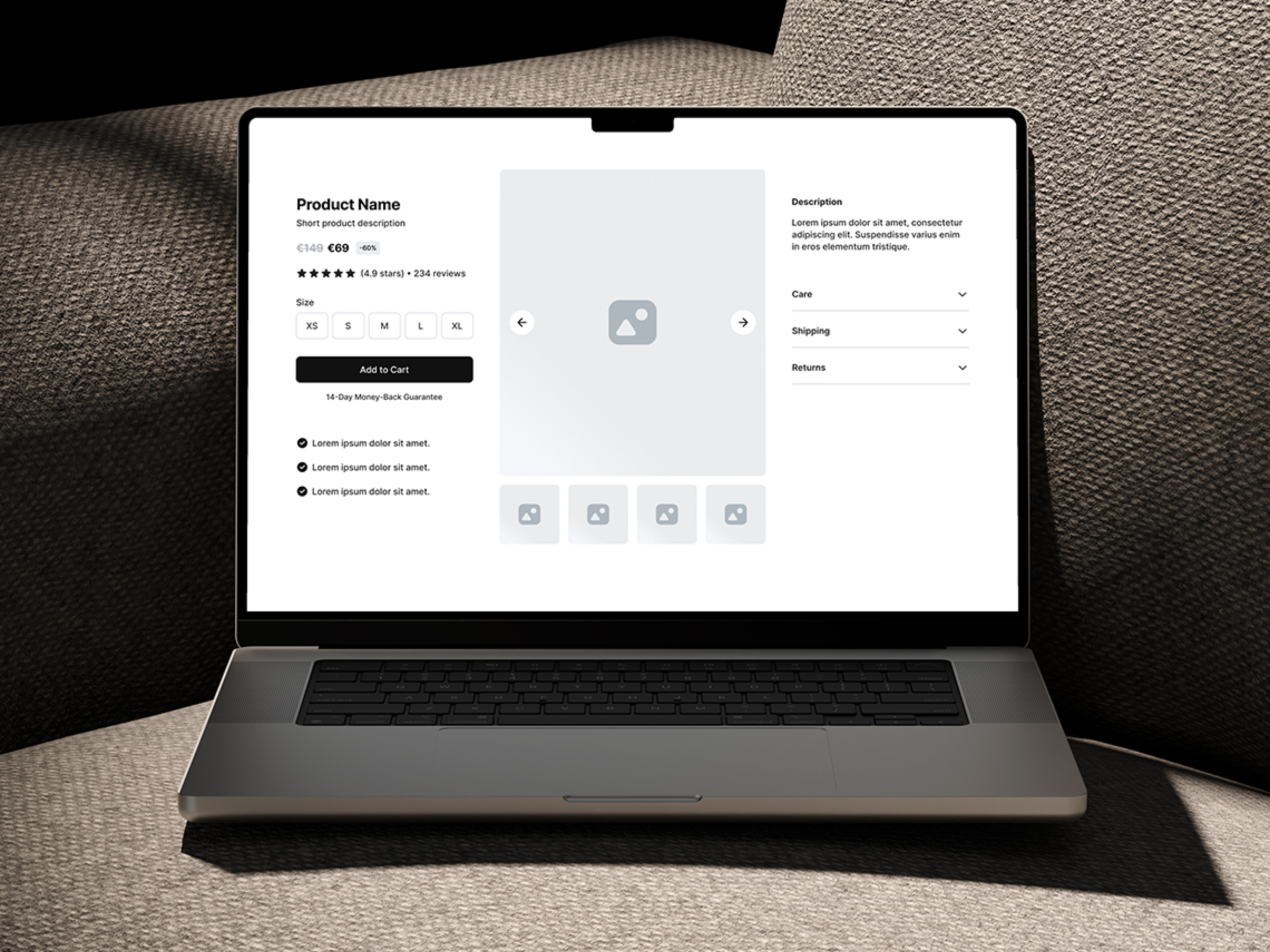 Wireframes Store Template image 1