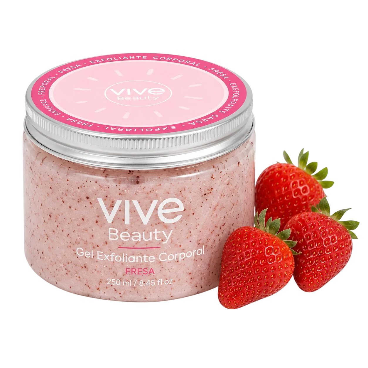 Crema corporal con aroma a fresas