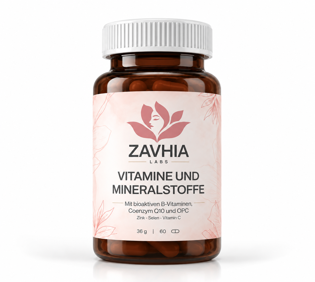 ZAVHIA Multivitamin – Vitamine und Mineralstoffe, 60 Kapseln